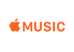 apple music icon orange